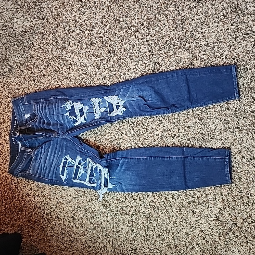 American eagle high rise size 6